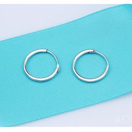 Hoop Earrings & Huggie 925 Sterling Silver Small Man Earings Fashion Jewelry Ear Rings Circle