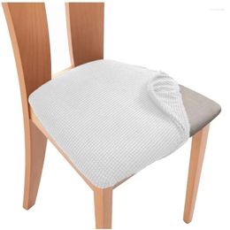 Chair Covers Waterproof Spandex Dining Seat Cover Removable And Washable Elastic Cushion For Upholstered Chair.