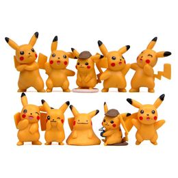 10pcs Lot Juegos de anime Figuras de acci￳n de PVC Mini Figuras juguetes artwares toppers 5-6cm 2-2 4 pulgch tall175s