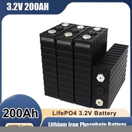 200Ah Lifepo4 Rechargeable Battery Pack 3.2V Grade A Lithium Iron Phosphate Prismatic Touring Car Solar EU US TAX FREE