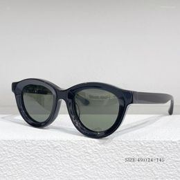 Sunglasses 2023 Small Oval Men High Quality Brand Designer Women Pr Glasses White Red Black