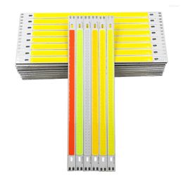 50pcs Wholesale 200x10mm COB Strip LED Bar Lights 12V 10W 1000W Lamp Green Blue Red White Colour 20cm Chip For DIY LEDs