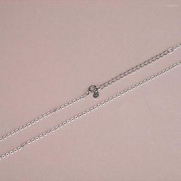 Chains Necklace Silver Solid Colour Link Chain Decorative Neck Jewellery Making Finding Decoration Casual Punk DIY Crafting