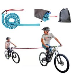 Outdoor Bicycle Traction Rope Nylon ParentChild MTB Bike Portable Elastic Tow Kid Ebike Safety Equipment With Storage Bag 2204113609240