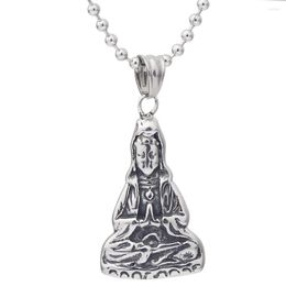 Pendant Necklaces Goddess Of Mercy Necklace Pendants For Men Buddha Charms Mantra Jewellery