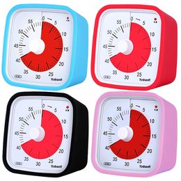 Kitchen Timers Analog Visual Cube 60Min Countdown Cooking Digital Time Management Tool for Children Adults Shower 230217