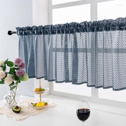Curtain Kitchen Coffee Small Fresh Finished Product Wearing Rod Lace Short