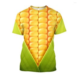 Men's T Shirts Jumeast 3D Grain Corn Wheat Printed Men T-shirts Premium Comfort Funny Tee Vitality Streetwear Youth Alternative Clothes