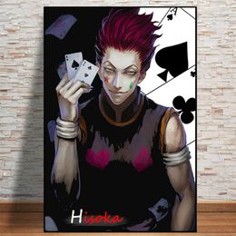 Anime Art Wall Mural Hunter X Hunter Hisoka Morow Poster Canvas Painting Living Room Boy's Bedroom Home Decor Unframed Cuadros Anime Poster