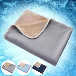 Blankets Summer Soft Cooling Blanket Sofa Bedding Office Nap Nylon Polyester Blending Machine Washable Ice Double-sided