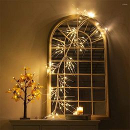 Strings Birch Branches Garland 48 LED String Lights Battery Operated Lighted Twig Vine For Festival Party Mantle Wedding Decoration