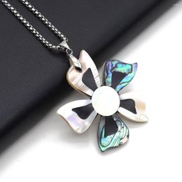 Pendant Necklaces Natural Shell Necklace Sun Flower Abalone Charms For Women Men Jewelry Trendy Gift