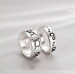 2023 Luxurys Designers Band Rings Fashion Men Women Titanium Steel Engraved Letter Pattern Lovers Jewellery Narrow Ring Size 5-11 Z