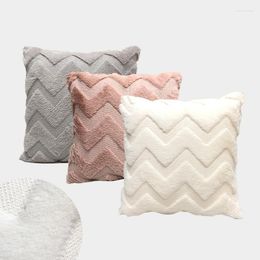 Pillow Chic Cover 43x43cm Home Decoration Geometric Grey Blue White Soft Pillowcase For Sofa Bed 1pc Funda Cojin
