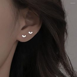 Stud Earrings LUTAKU Trendy Simple Small Love Heart Minimalist Korean Style For Women Party Brincos Oorbellen