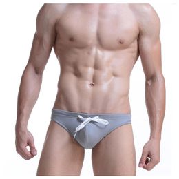 Underpants Sexy Male Mens Soft Lingerie Solid Color Splice Cute Bow Tie Tuxedo Briefs Underwear For Bedtime Surprise