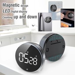 Kitchen Timers Magnetic Digital Manual Countdown Alarm Clock Mechanical Cooking Smart Shower Study Stopwatch 230217
