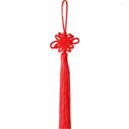 Interior Decorations 2pcs Mascot DIY Pendant Home Chinese Knot Tassel Gift Jewellery Making Fringe Handwork Car Ornaments Exquisite Craft