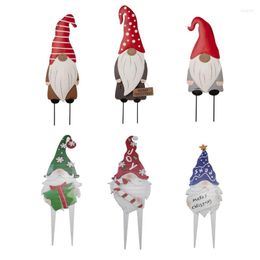 Party Decoration Gnome Yard Sign Christmas Decorations Outdoor Garden With Stakes For Lawn