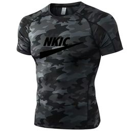 Men Running Compression Gym T shirt Short Sleeve Sport Tees Gym Fitness Tops Male Jogging Tracksuit Quick Drying Athletic Shirt Tops