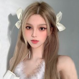 Korean version barrette bowknot hairpin net red same spring clip hairpin pair clip girl back head hairpin princess hairpin girl