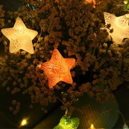 Strings 3M 20LED Night Light Garden Lights Crack Star Christmas Fairy Lamp Battery USB For Holiday Party Wedding Indoor Decor