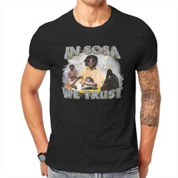 Pure Cotton Mens T-shirts in Sosa We Trust Chief Keef T-shirt for Men Hip Hop Music Funny Cotton Tee o Neck Short Sleeve t Shirts Graphic