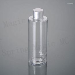 Storage Bottles 250ML Clear/Blue PET Plastic Bottle With Tangent MaAluminum Cap Empty Cosmetic Containers Water/Cleansing/Moisturizer Case