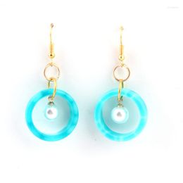 Stud Earrings Style Resin Lady Fashion Earring For Women Wedding Jewelry Vintage Colorful S05