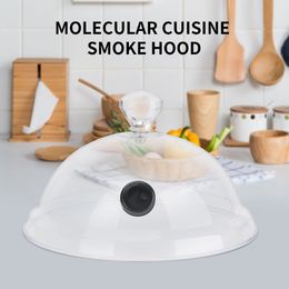 Other Kitchen Tools Molecular Cooking Smoke Cover Acrylic Material Suitable For Smoking Guns Indoor Utensils Steak Food Dish 230217