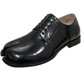 Mode Für Männer Casual Split Toe Flache Schuhe Mikrofaser Designer Mann Casual Schuhe Lace-UP Männliche Tabi Schuhe Männer der Schuhe