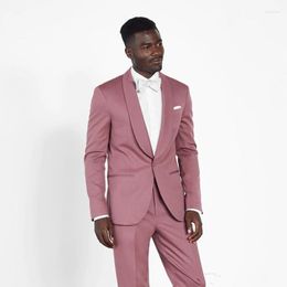 Men's Suits Latest Design Shawl Lapel Men Wedding Groom Man Business Formal Prom One Button Blazer Costume Homme (Jacket Pants)