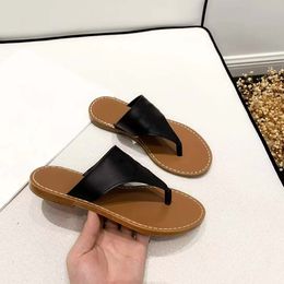 2023 New Women's star herringbone sandals New leather luxury slippers Good quality designer slippers White/black/silver/light brown/dark brown