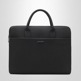 Briefcases Office Messenger Luxury Bag Business Designer Document Laptop Bags Women Leather Computer Sac A Main Femme Handbags WWH30XP