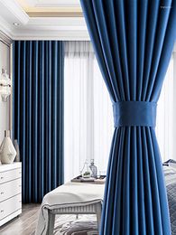 Curtain 2023 Blackout Curtains For Living Room Para Salon Cortinas Rideau Nordic Modern Minimalist Simplicity Solid Colour