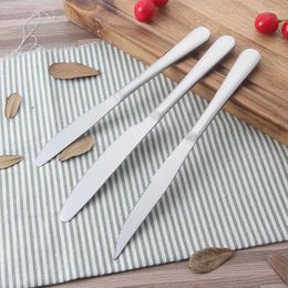 Dinnerware Sets Table Steak Dessert Knife 410 Stainless Steel Luxury Western Tableware Arrivals Kitchen Flatware Tools