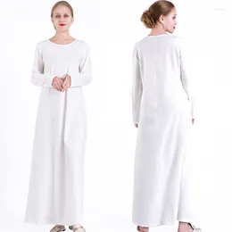 Ethnic Clothing Muslim Inner Dresses For Women Abaya Inside Long Dress Eid Ramadan Fashion Hijab Arabic Turkish Islamic
