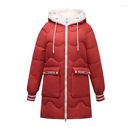 Women's Trench Coats Cotton-padded Jacket Down Women's Long 2023 Winter Korean Temperament Large Size Loose Warm Coat Women