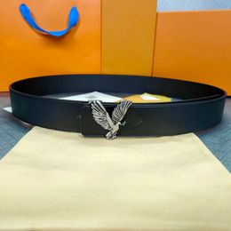 Mens belt Belts for Women Designer cintura ceinture Genuine Leather box 3.8cm Fashion buckle 68JP16