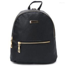 School Bags Fashion Women Leather Backpack Mini Travel Rucksack Handbag Shoulder Bag