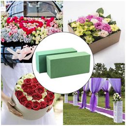 Decorative Flowers Wreaths 1PC DIY Floral Foam Bricks Flowers Packing Arranging Flowers Mud Florist Styrofoam Blocks for Flower Arrangement Craft Supplies