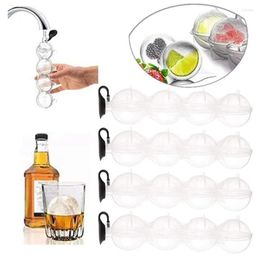 Baking Moulds Four-Hole Ice Box Tray Mold Flexible Ball Maker 4 Cells Sphere Square For Whiskey Drinks