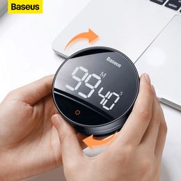 Kitchen Timers Baseus Magnetic Countdown Alarm Clock Manual Digital Stand Desk Cooking Shower Study Stopwatch 230217