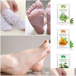 Other Skin Care Tools New Aliver Avocado Papaya Olive Oil Exfoliating Foot Mask Remove Dead Smooth For Feet Drop Delivery Health Bea Dhlvt