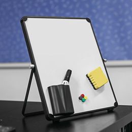 Blackboards Magnetic White Board Set Aluminium Alloy Foldable Durable WhiteBoard For Kids Online Lessons Office Whiteboard 230217