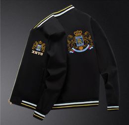 8XL golden Embroidery baseball jacket zip up men designer jacket windbreaker spring mens coats
