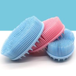 Silicone Body Brush Baby Shower Sponge Dry Massager Bath Towel for Body Bast Silicone Body Scrubber Back Scrubber SN4320