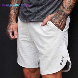 Men's Shorts Men's Shorts New Fashion Zip pocket Cotton Bodybuilding Sweatpants Fitness Short Jogger Casual Gyms 022023H