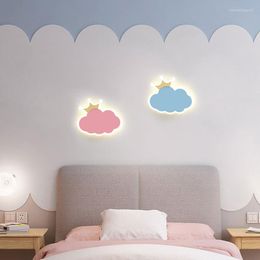 Wall Lamps Cartoon Children's Room Bedside Lamp Cloud Balloon Rocket Simple Light Luxury Baby Lighting Lights