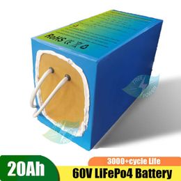 Lifepo4 60V 20Ah lithium Iron Phosphate Battery Pack with BMS for Electric Vehicle Lithium Battery Electric Beach Car RV